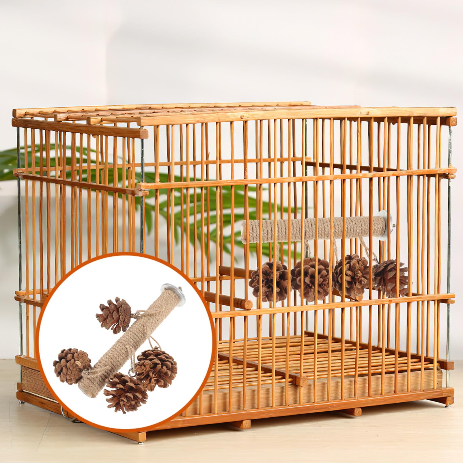 Amazon.co.jp: Mipcase 鳥 止まり木 スタンド7松7円錐形7鳥7おもちゃ7