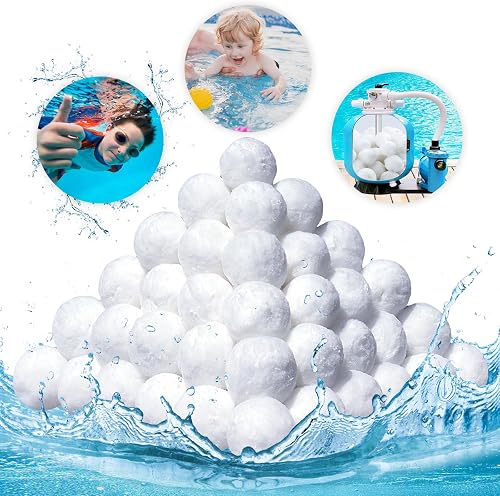 Balle Filtrante Piscine,1400g Balles Filtrantes pour sys Bohodiy