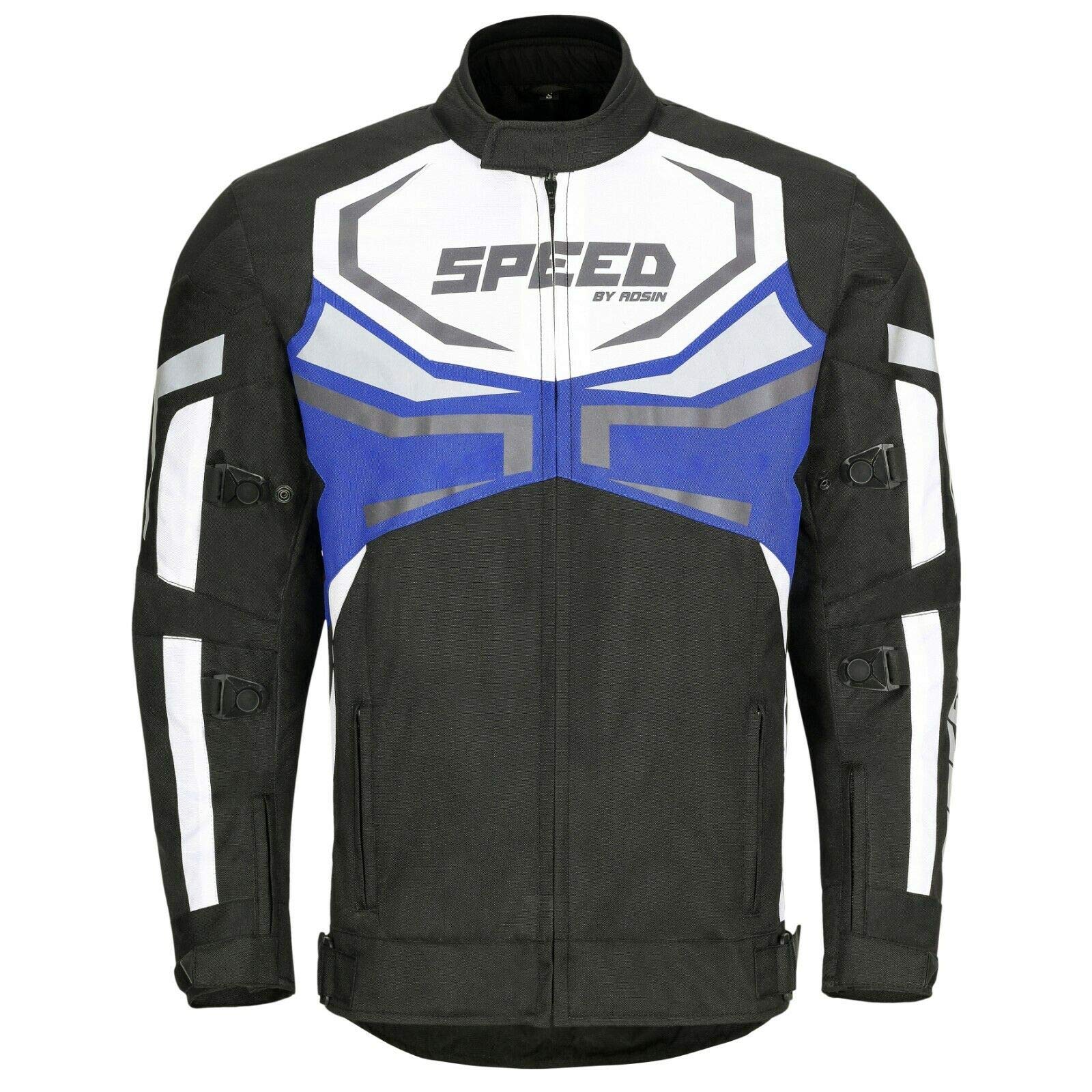 adsin® Official Men Motorcycle Jacket Motorbike Protective Jacket Waterproof CE Armored Protect Cordura Biker Multi Functional Black Blue Hi Viz S M L XL XXL XXXL