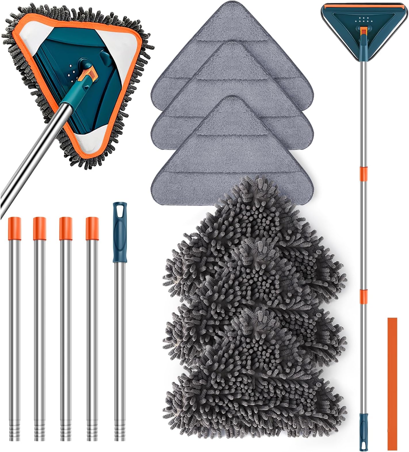 Baseboard Cleaner TAOPE Wall Cleaning Mop, Ceiling Cleaner Tool Duster With 200 CM Wall Mops For Washing Walls