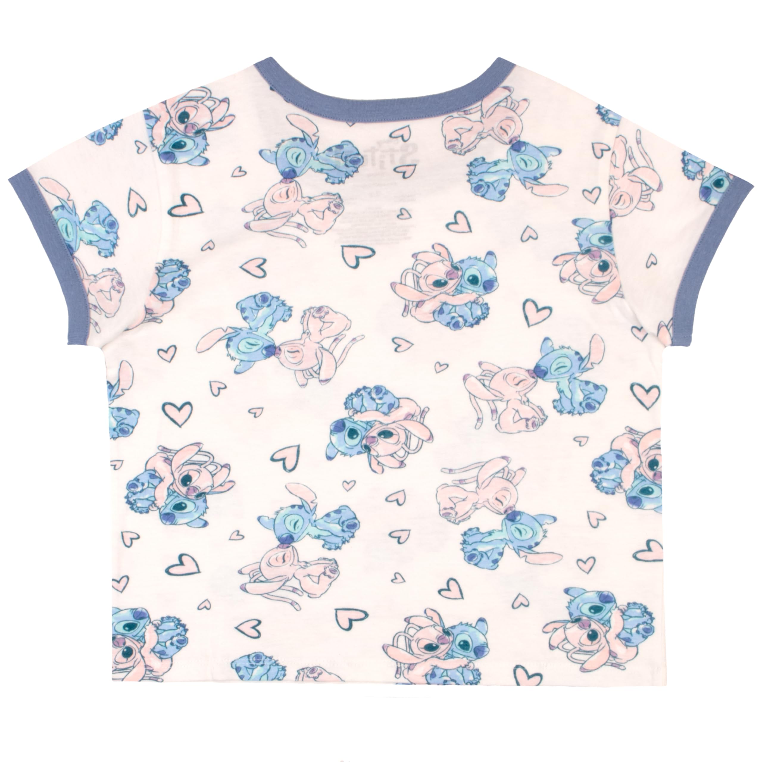 Disney Lilo and Stitch - Maglietta a maniche corte per ragazze, con stampa di Lilo & Stitch, confezione da 2