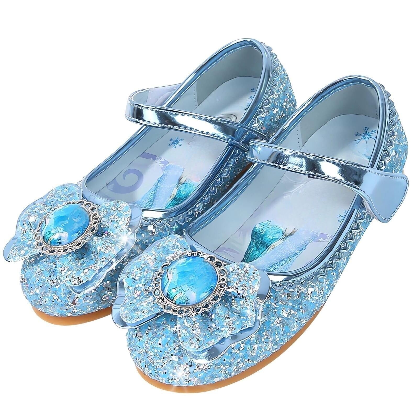 Chaussures Princesse Elsa Filles Baskets Paillettes Enfants Costume Fête Cosplay Mariage