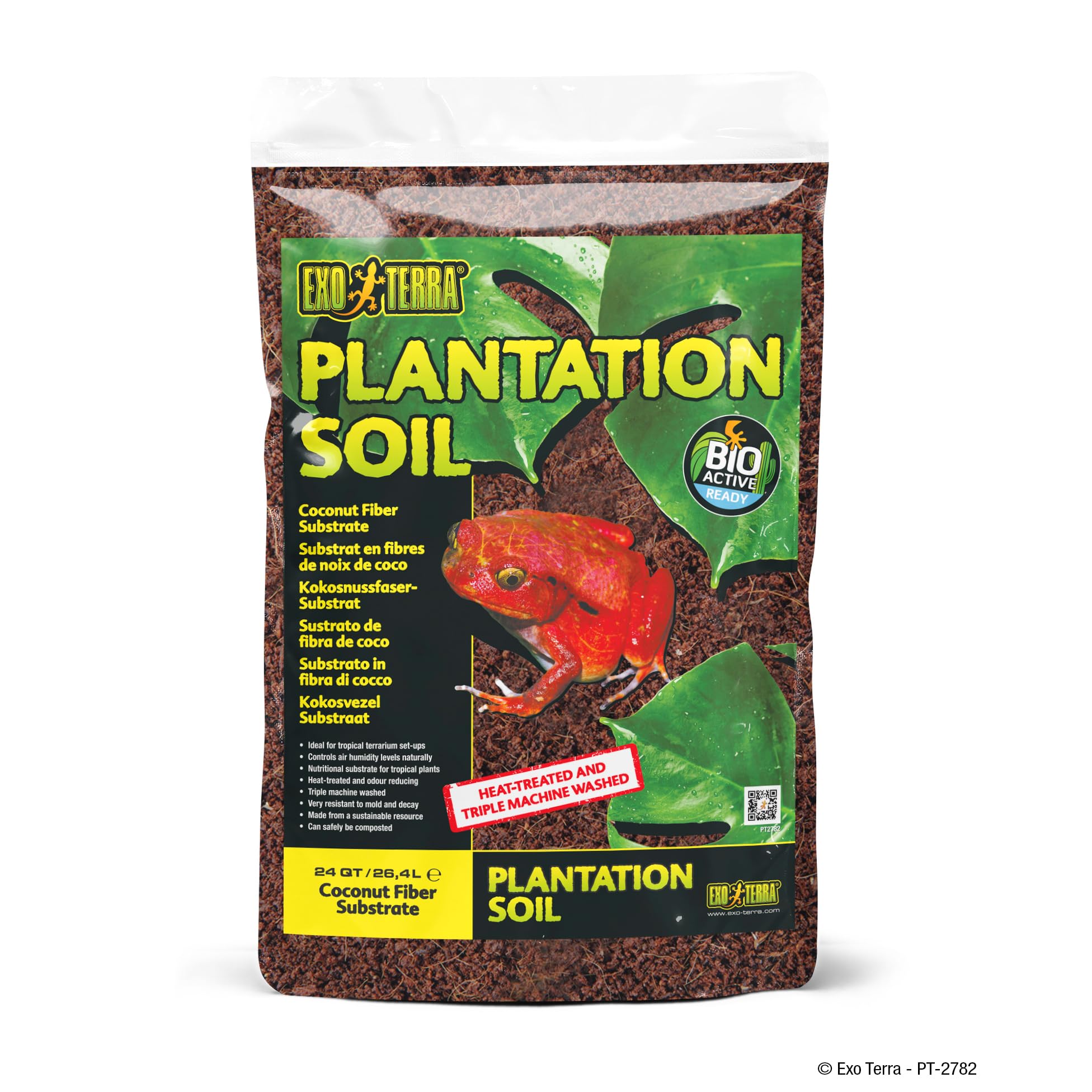 Exo Terra Plantation Soil 26.4L, Natural Tropical Terrarium Substrate for Humidity Control