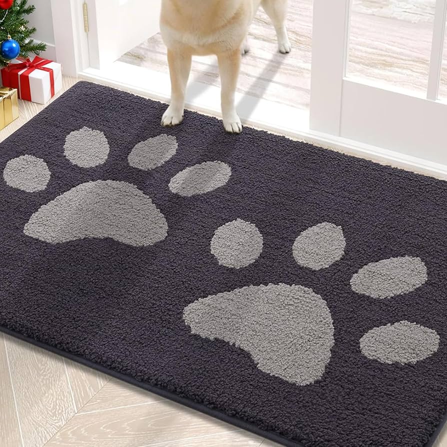 Amazon.com: Buganda Dog Door Mat for Muddy Paws, Absorbent Dirt