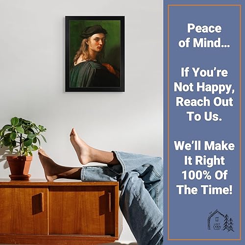 Vista 113 de Cabaña perdida de San Jorge y el dragón de Raphael Impresión en marco plano negro Reproducción de pintura de obras de arte fino Póster 2-San