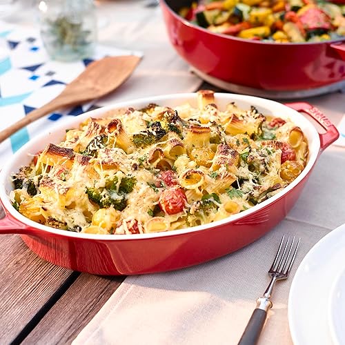 Miniatura 5 de STAUB Ceramics - Juego de platos ovalados para hornear, 2 piezas, cereza