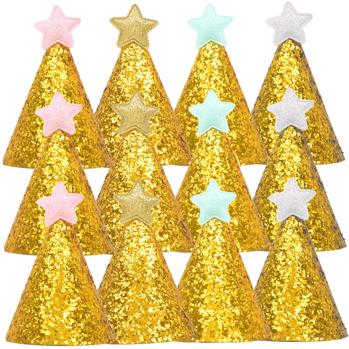 KOMBIUDA 3 Sets Modischer Geburtstagshut Für Mädchen Partyhut Für Kinder Bezauberndes Design Für Den Einsatz 12 Stück * 3