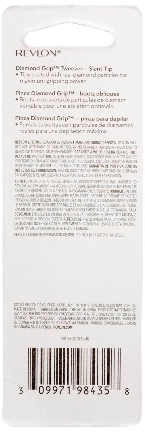 Revlon Diamond Grip Slant Tip Tweezer