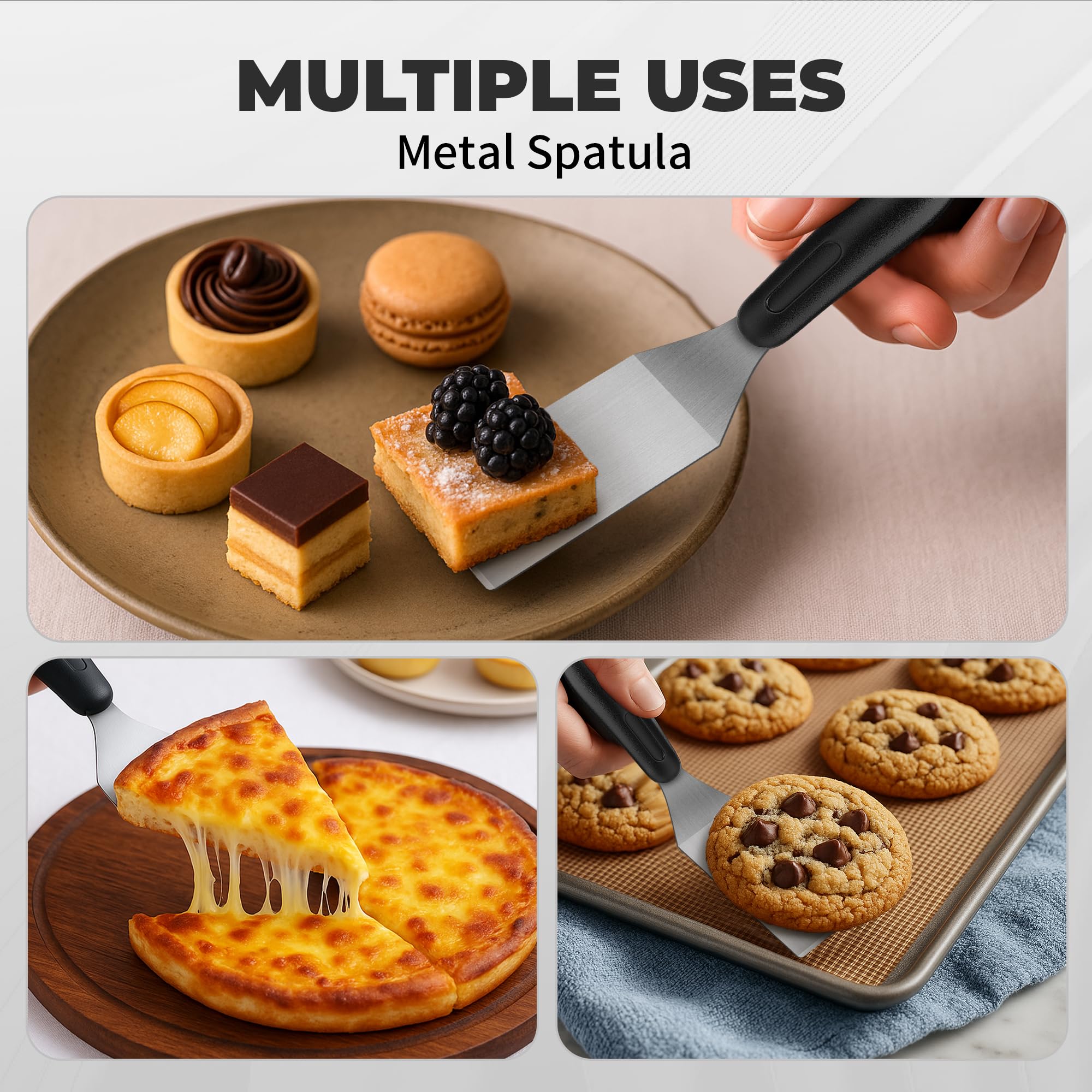 Stainless Steel Mini Spatulas - 2PC Set -5