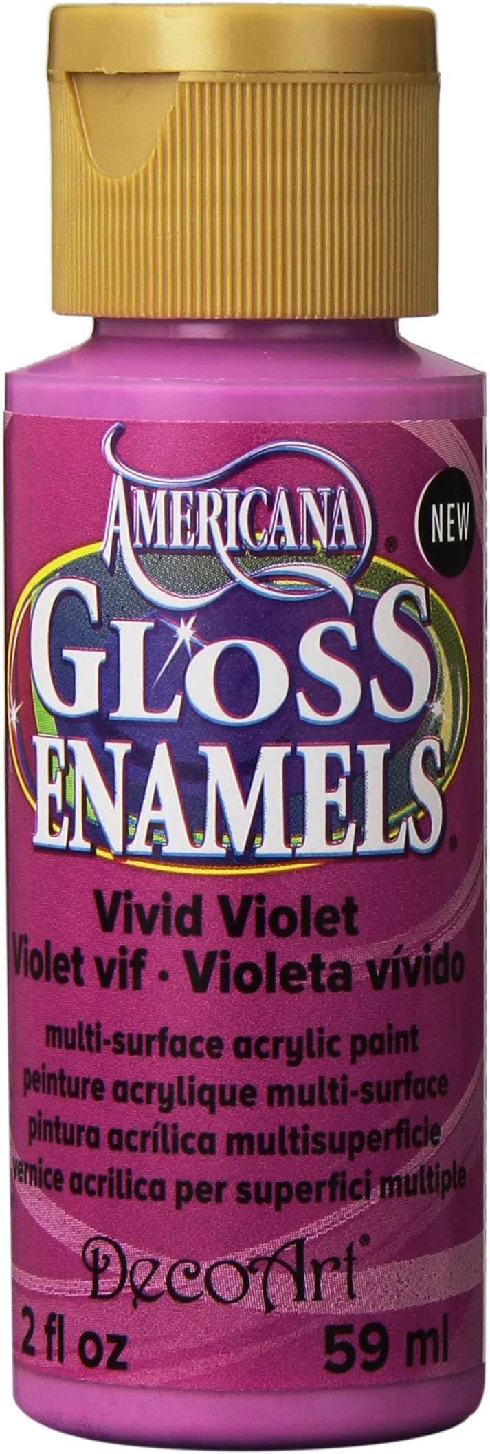 DecoArt Americana Gloss Enamels Paint, 2-Ounce, Vivid Violet
