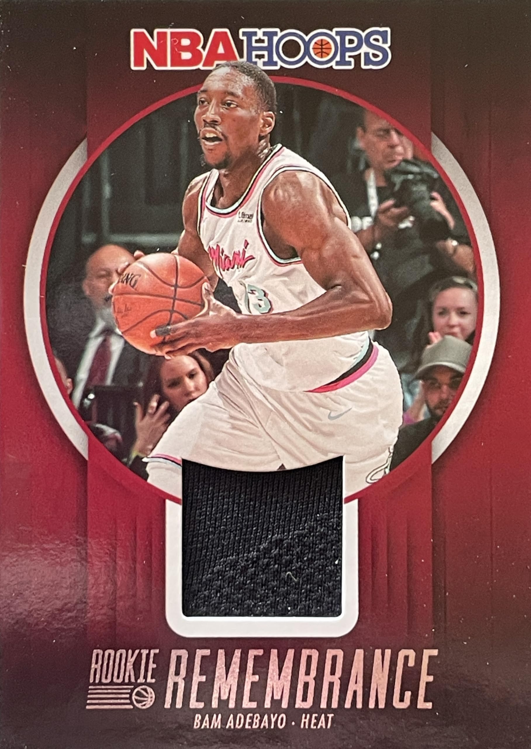 2023-24 Authentic NBAHoops BAM ADEBAYO Jersey PATCH Basketball Card - Rookie Remembrance - Miami Heat
