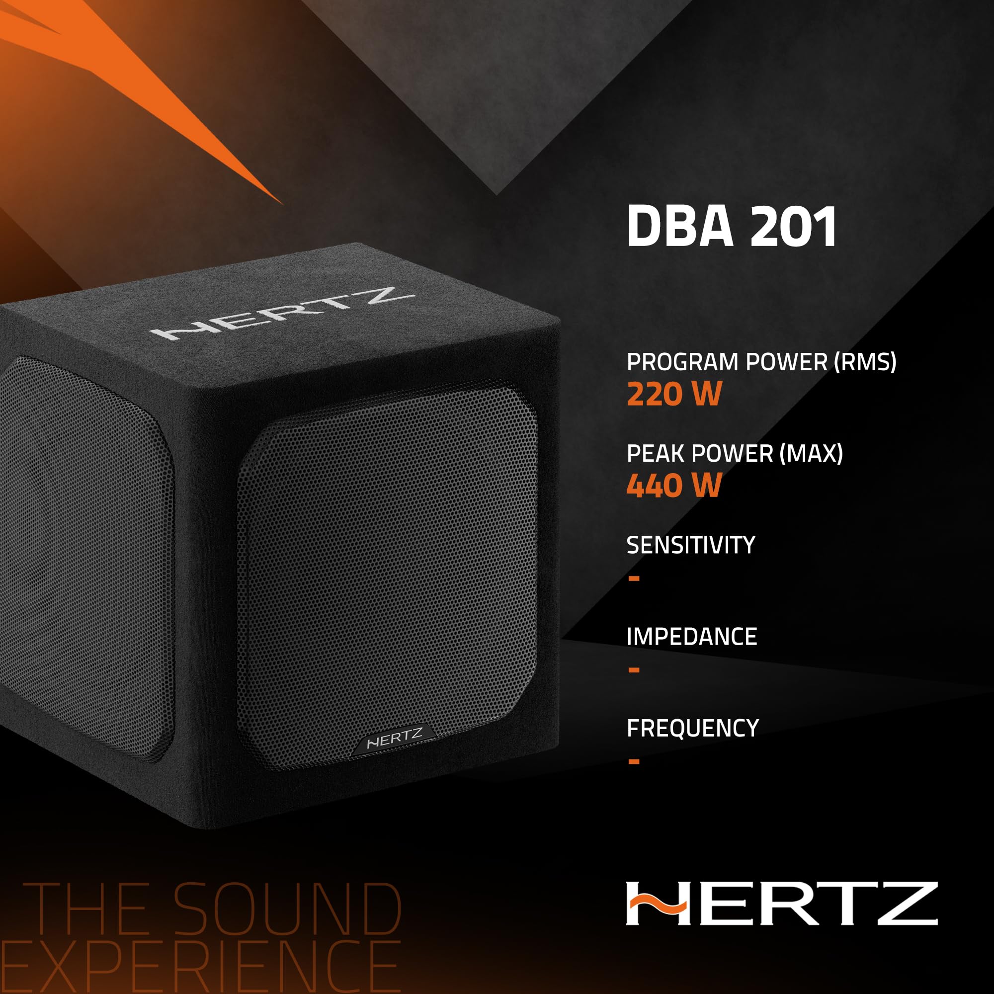 Hertz DBA 201 Aktiv-Subwoofer 200 mm 220 W RMS