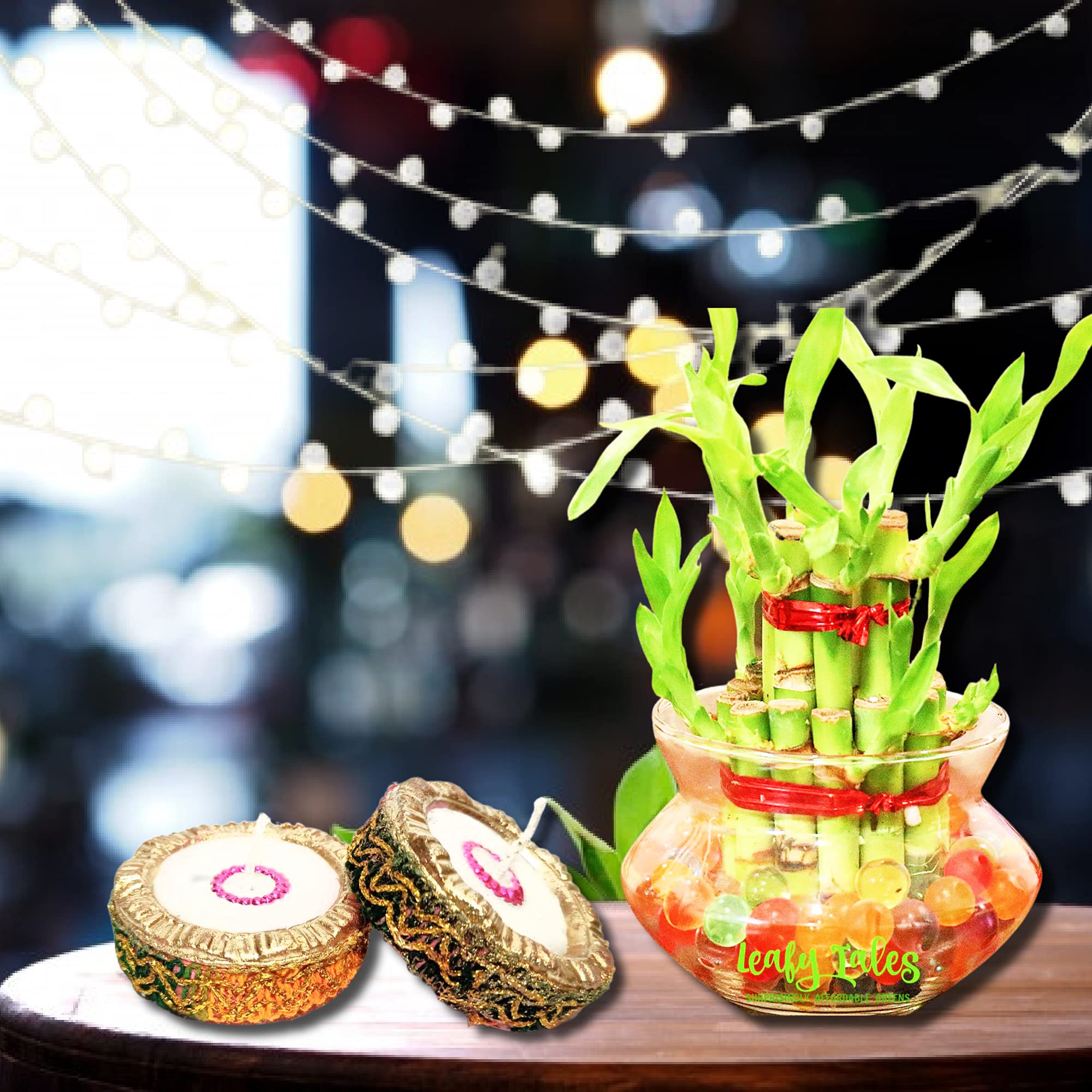 Leafy Tales Lucky Bamboo Tree Grass With Glass Bowl (B09GK16BYL) Amazon Price History, Amazon Price Tracker