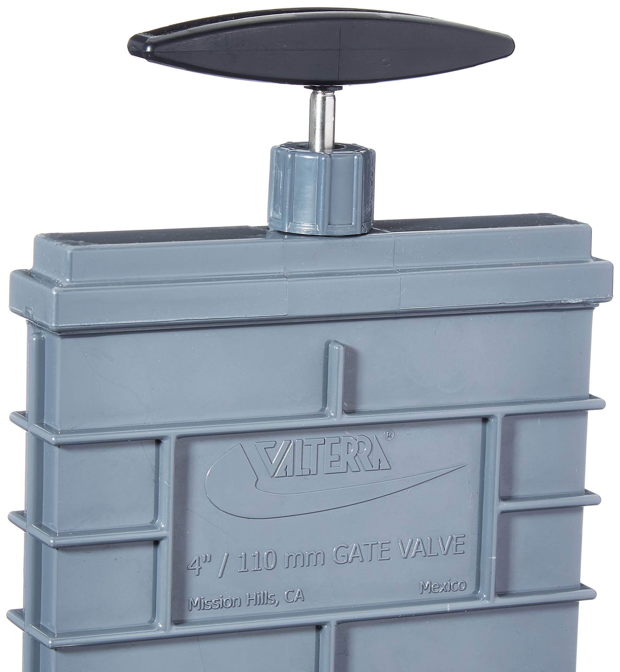 Valterra Vanne à Coulisse 110 mm en Plastique et Broche V4A, Gris