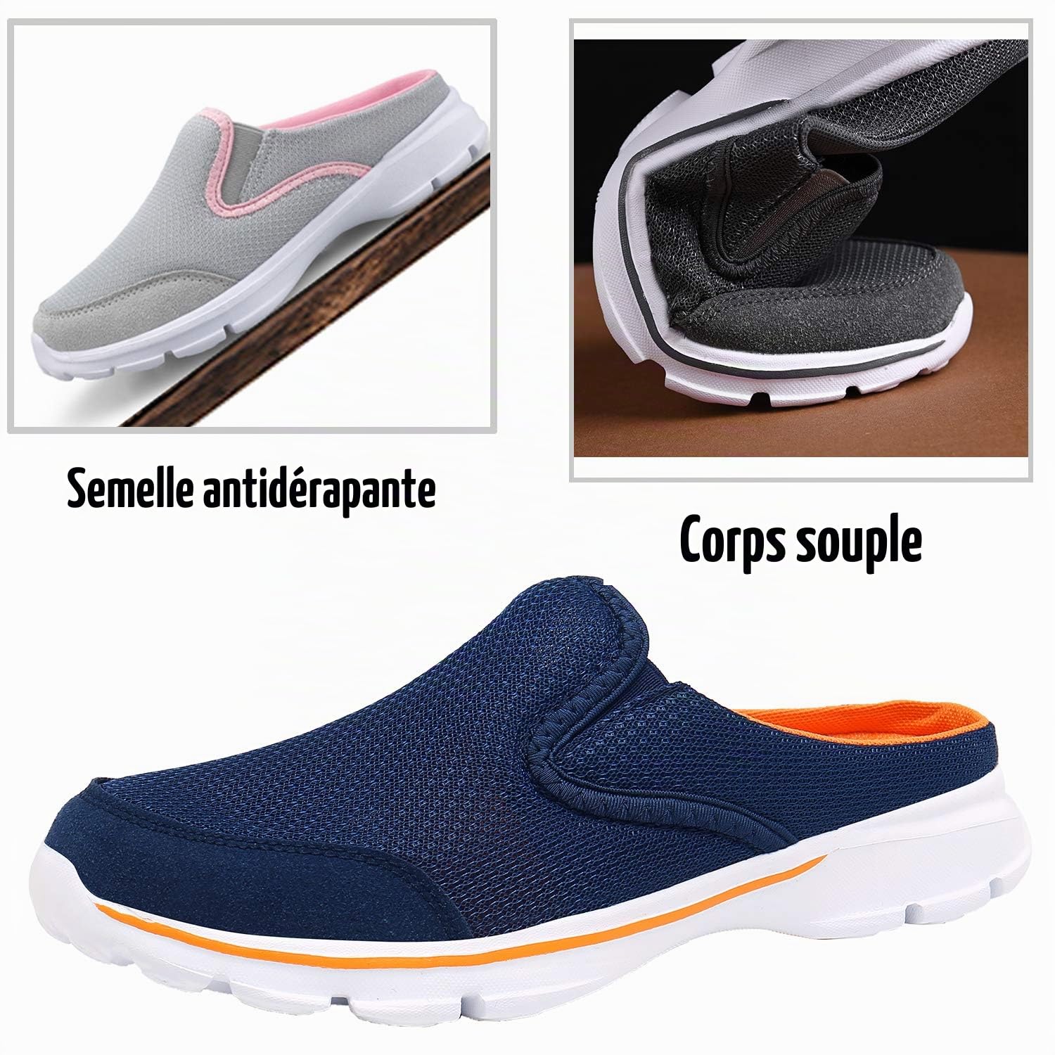 ChayChax Souple Confort Sabots Femme Homme Pantoufle de Maison Chaussons d'Intérieur Extérieur Respirante Antidérapant Mules Dames
