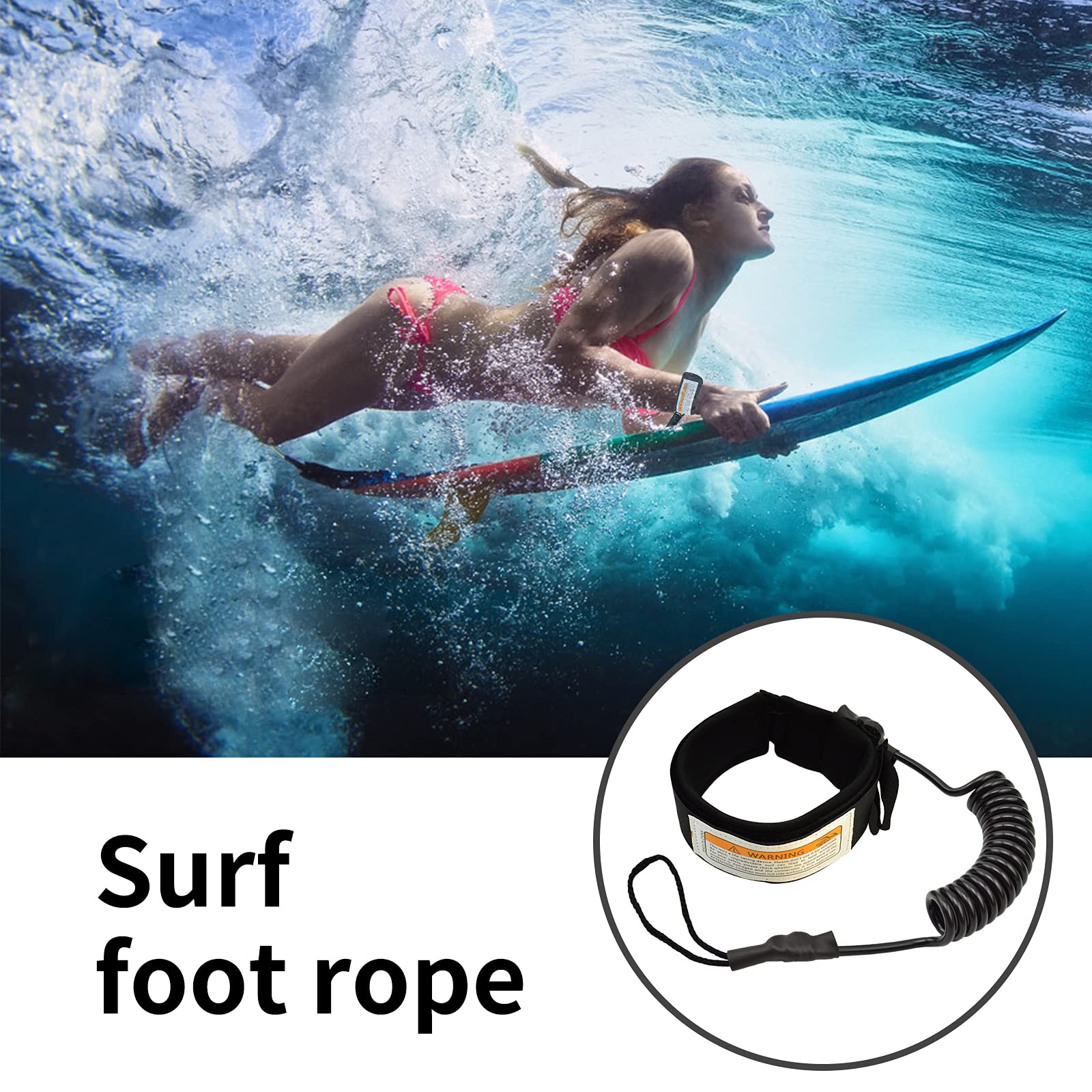 Bodyboard Leash Surfboard Leash Straight Surf Board Leg Rope Paddleboard Boogie Boards Replacement Accessories Paddle Board Leash