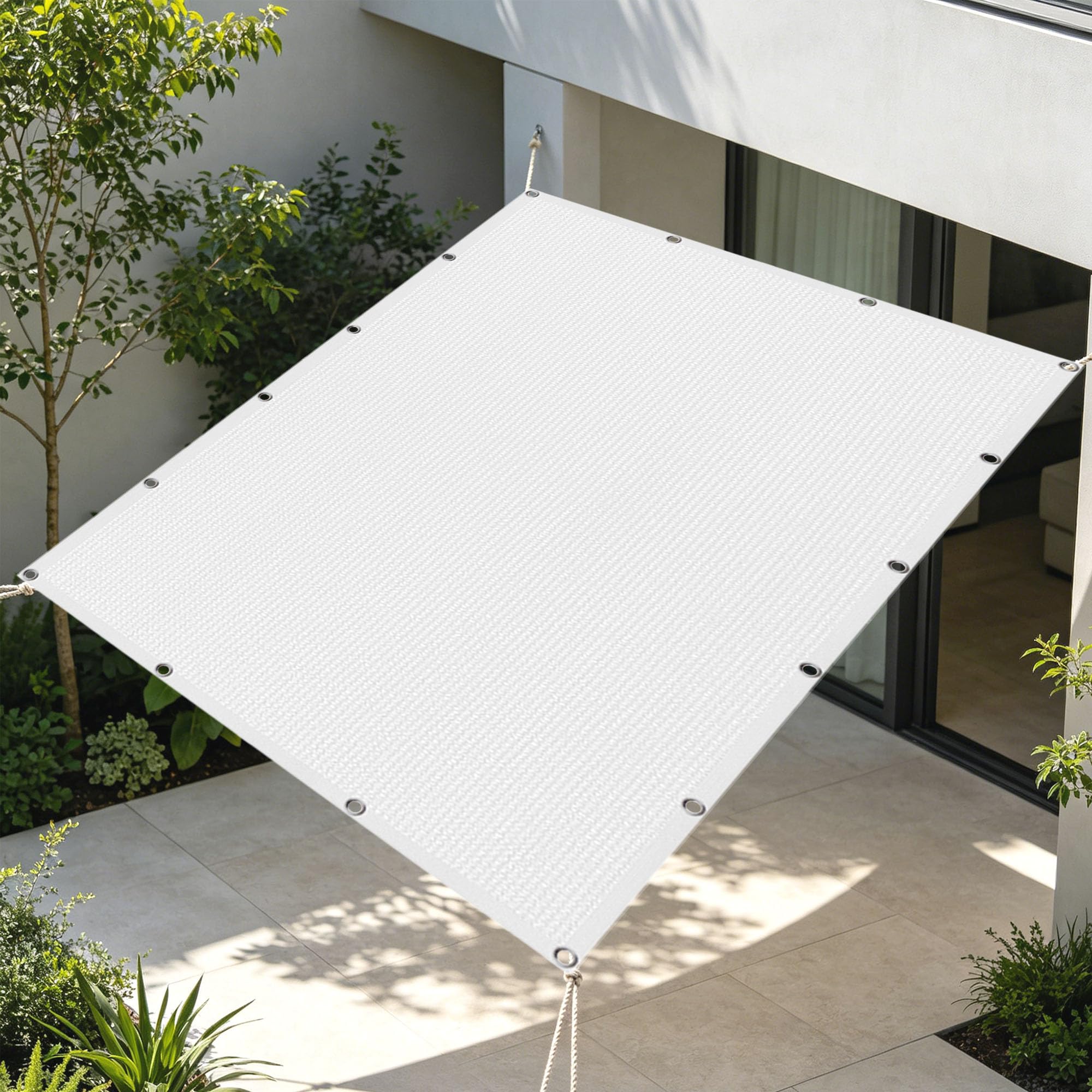 Toile d'ombrage de serres contre la chaleur brise vue de jardin