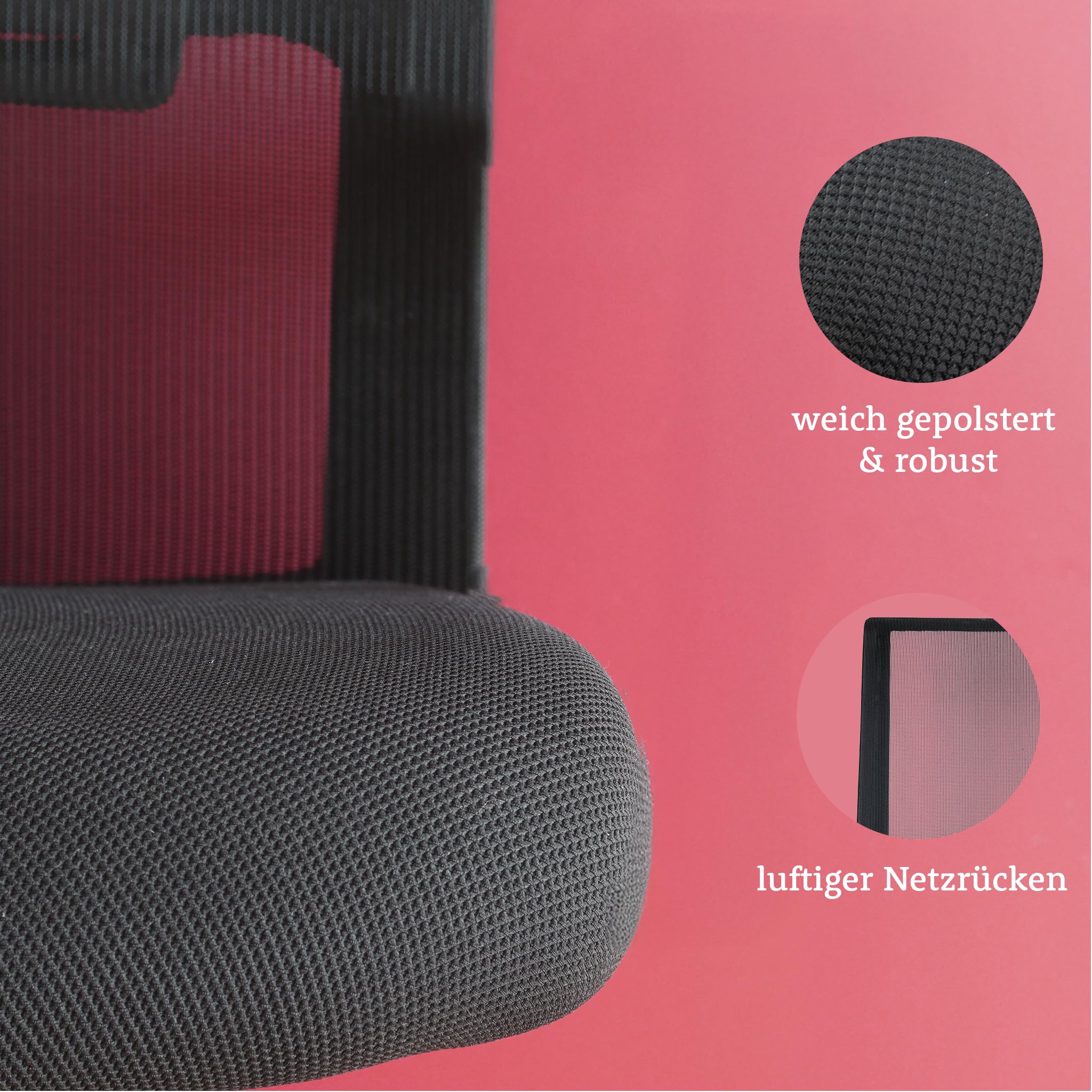Start, Bürostuhl, für Home-Office & Unternehmen, mit vielen ergonomischen Funktionen, ergonomisch & kompakt, sehr einfache Bedienung, ohne Armlehnen, mit bis zu 125kg belastbar