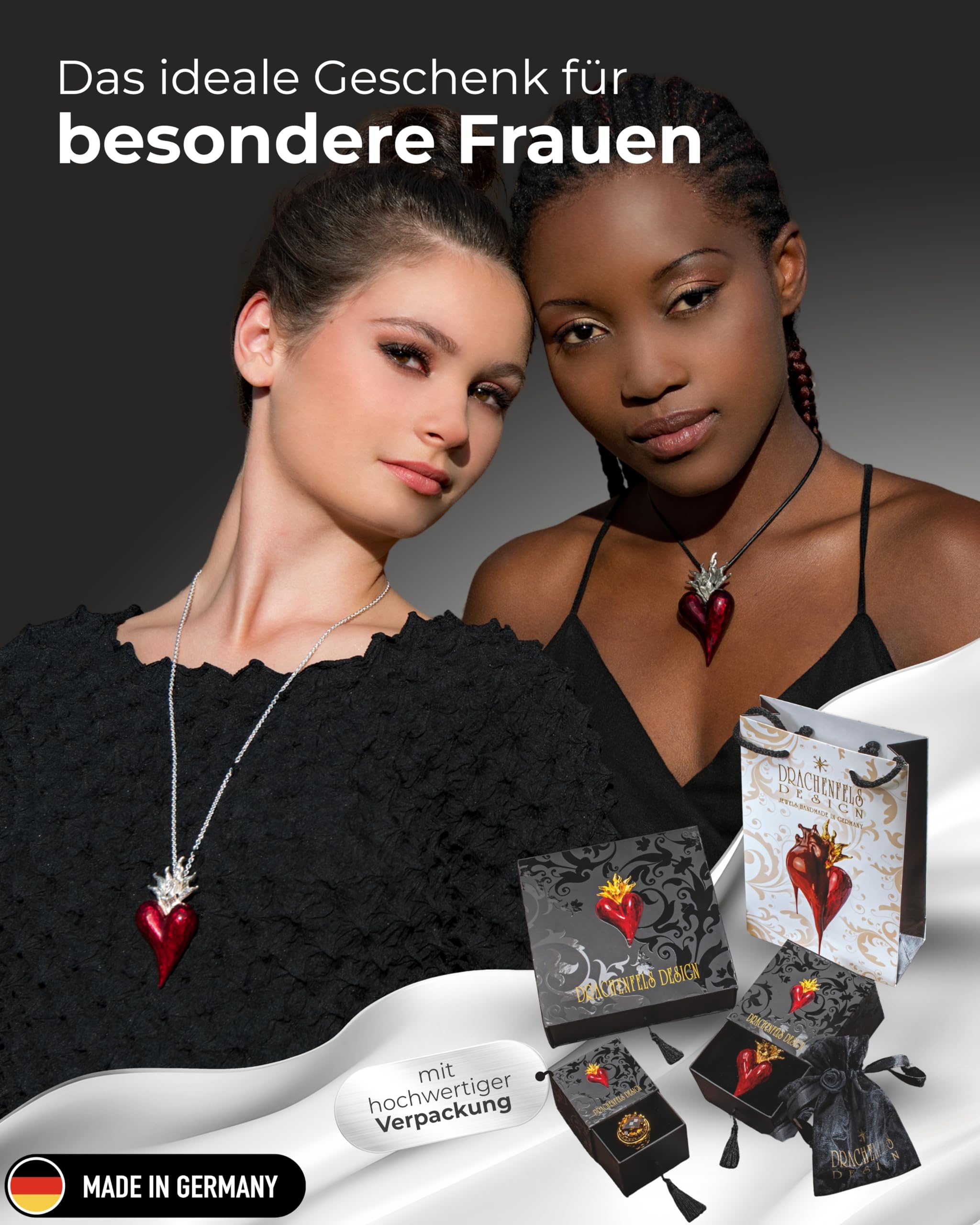 Drachenfels Ankerkette I Klassische Halskette für Anhänger aus hochwertigem 925 Sterling Silber I Länge 45 cm & Stärke Ø 2,8 mm I In Goldschmiedequalität gefertigt I D KA 52-1