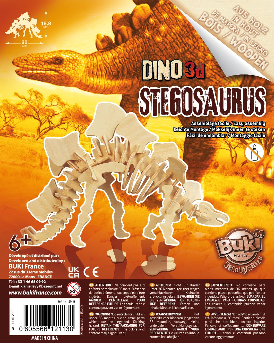 BUKI D6B - Dinozaury 3D - model losowy