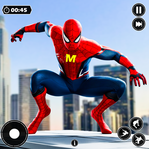 Echte Spinnen-Fliegenseil-Kampfheldenspiele: Spinnenkämpfer vs. Crime City Grand Action Vegas – Spinnenhelden-Rettungsspiele