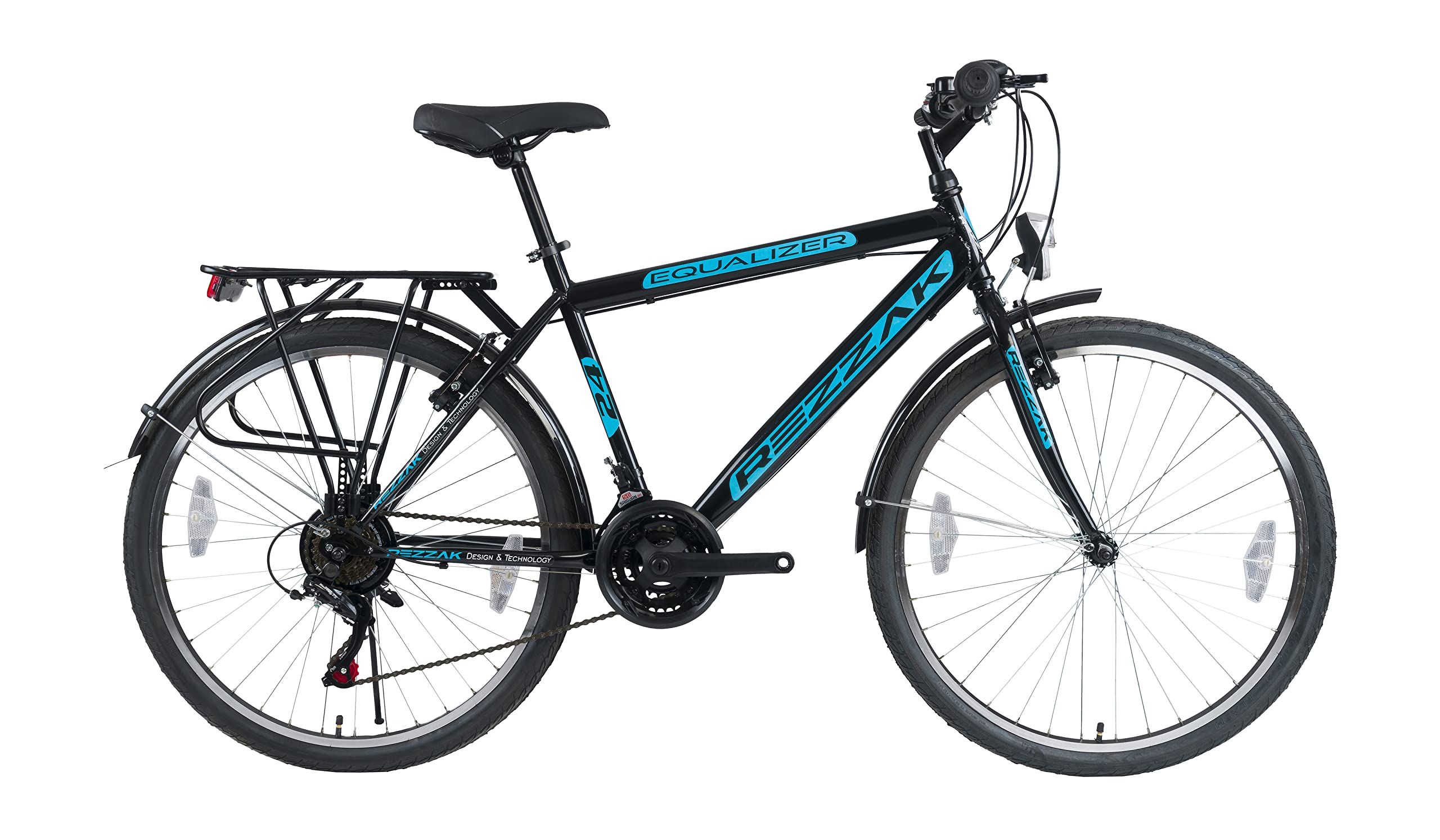 Rezzak 24 Zoll Fahrrad Jungenfahrrad Kinderfahrrad Herren Rad City Fahrrad 21 Gang schwarz Blau Neu -045 Sport & Freizeit