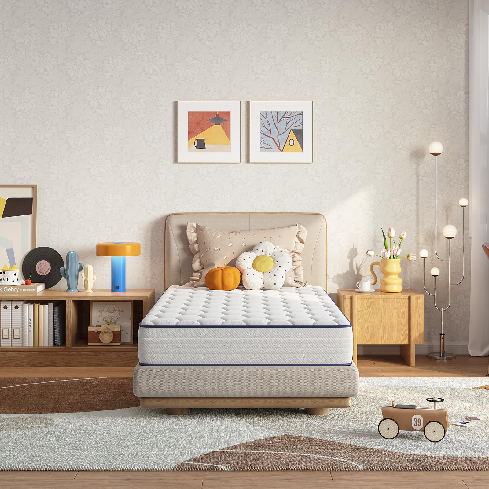 Amazon.com: Novilla 8 inch Twin Mattress for Kids,Foam and Spring