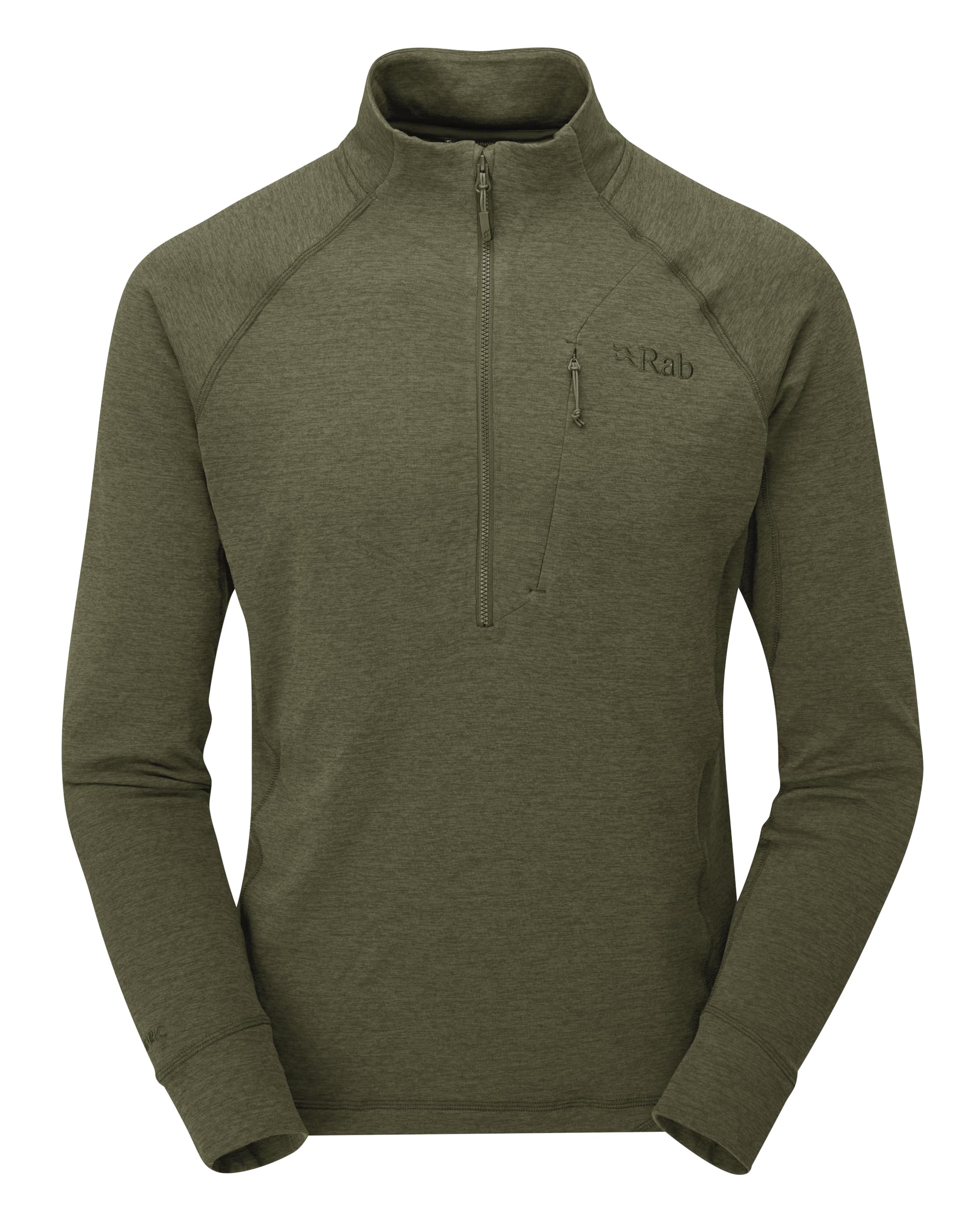 Rab Men's Nexus Pull-On - Lightweight Fleece Jacket for Trekking & Climbing - Olive (Olive) - Small