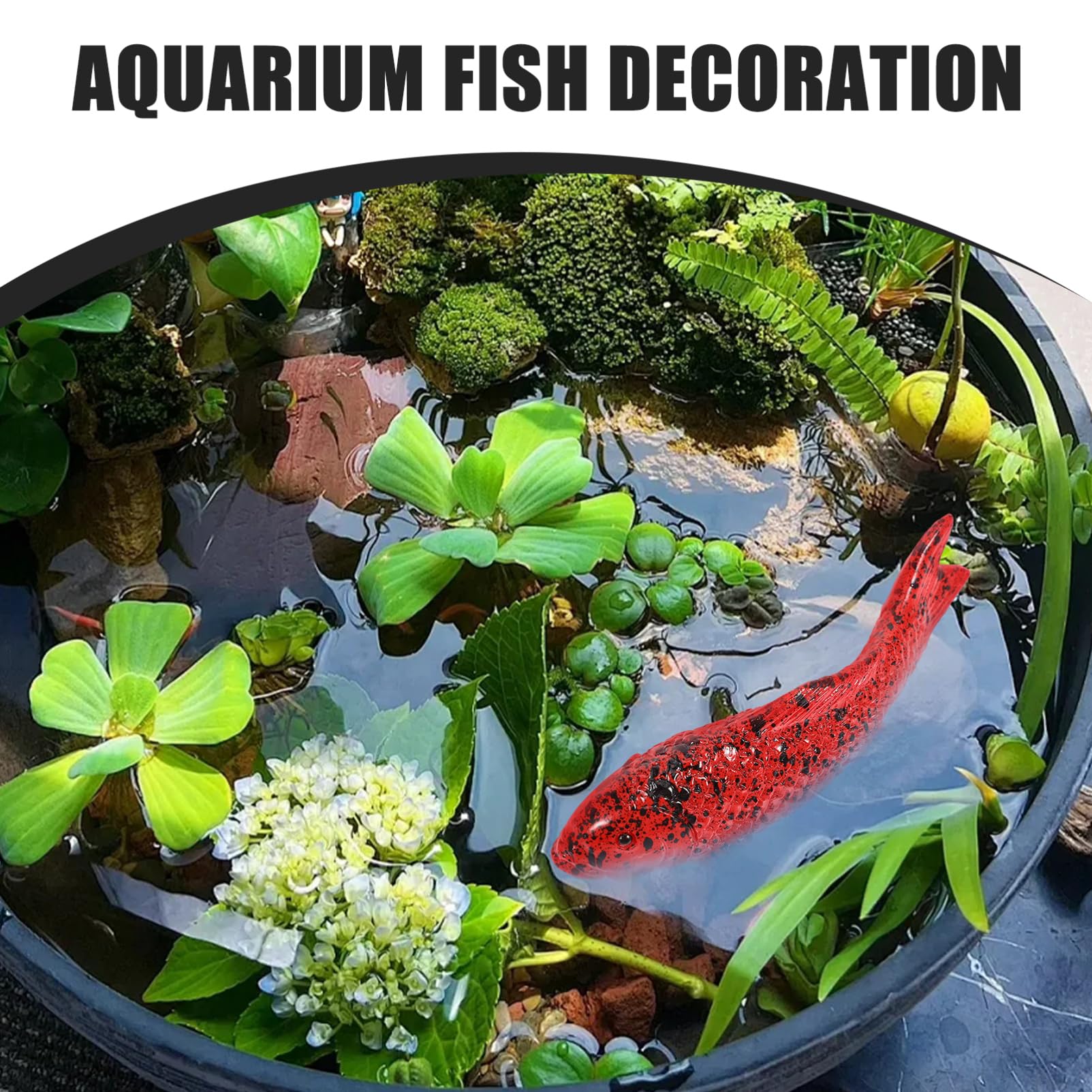 Homoyoyo 5pezzi Decorazioni di Pesci Finti Galleggianti per Acquario Pesci Finti Compatti Realistici per Vasche di Acqua Dolci o Salate Accessori Decorativi per Acquario di Casa o Ufficio