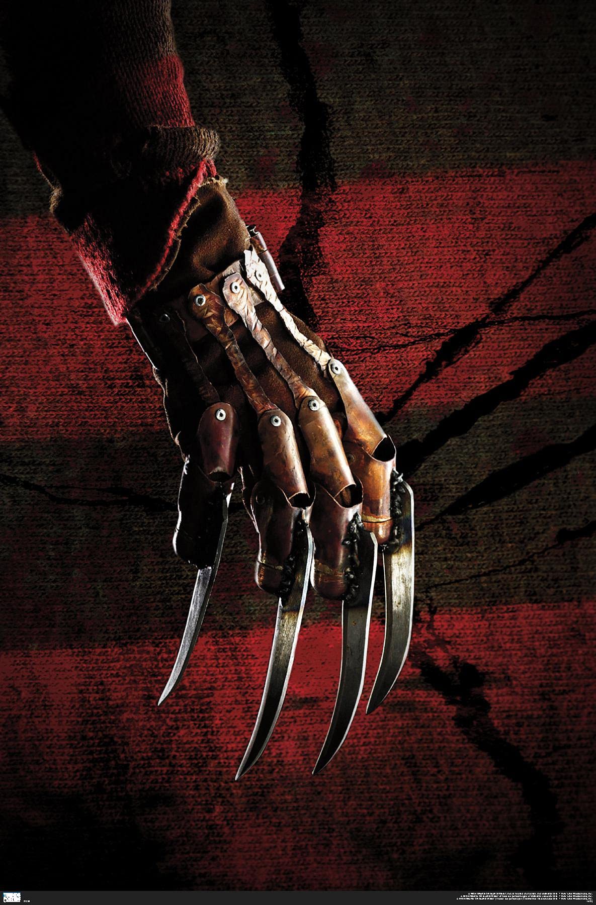 Trends International Nightmare on Elm Street-Hand Stripes Wall Poster, 22.375" x 34", Premium Unframed Version