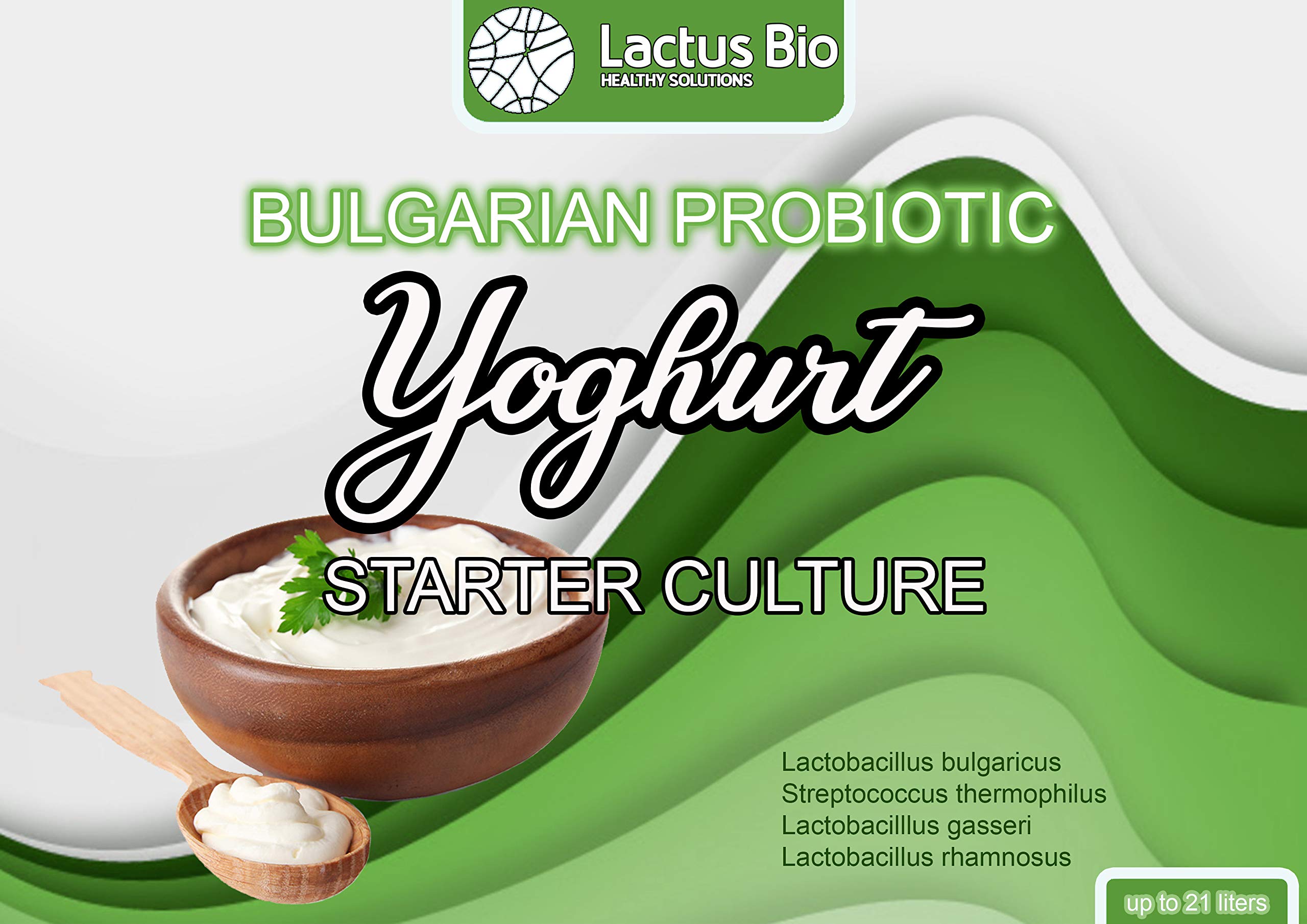 Buy Probiotic Yogurt Starter Culture Lactus Bio up to 21 liters of