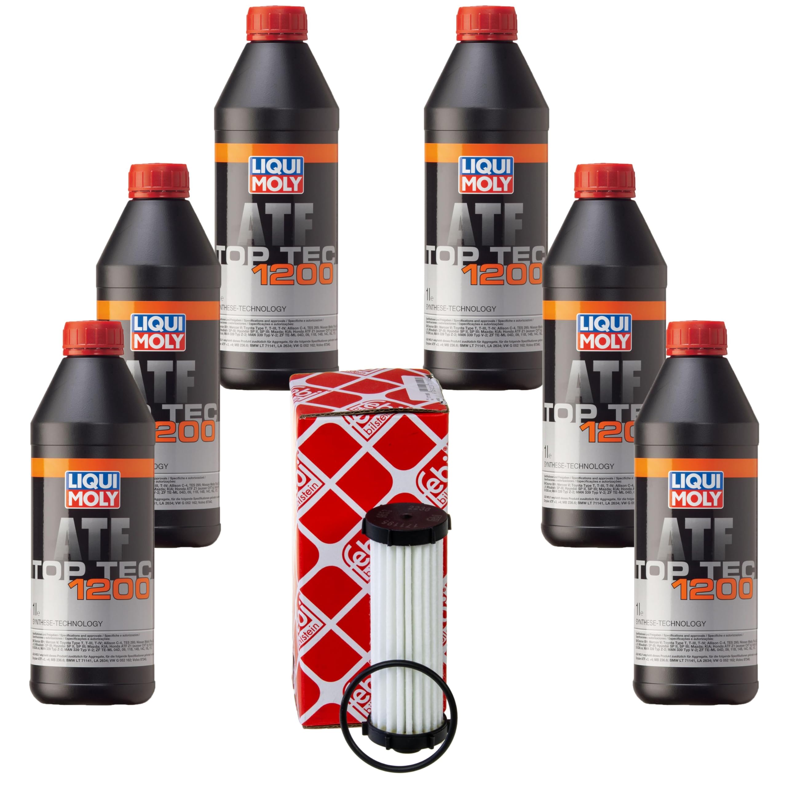 6L LIQUI MOLY Top Tec ATF 1200 Getriebeölfilter für Galaxy MK II Van C-Max | Getriebeöl LIQUI MOLY Top Tec ATF 1200 Hydraulikfilter
