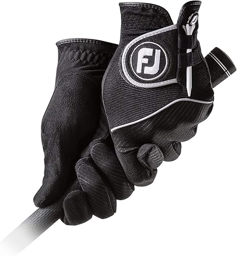 Miniatura 3 de FootJoy Guantes de golf RainGrip para hombre, par (blanco)