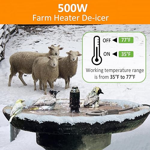 Miniatura 3 de JonterKing Descongelador utilitario de 500 vatios para granja