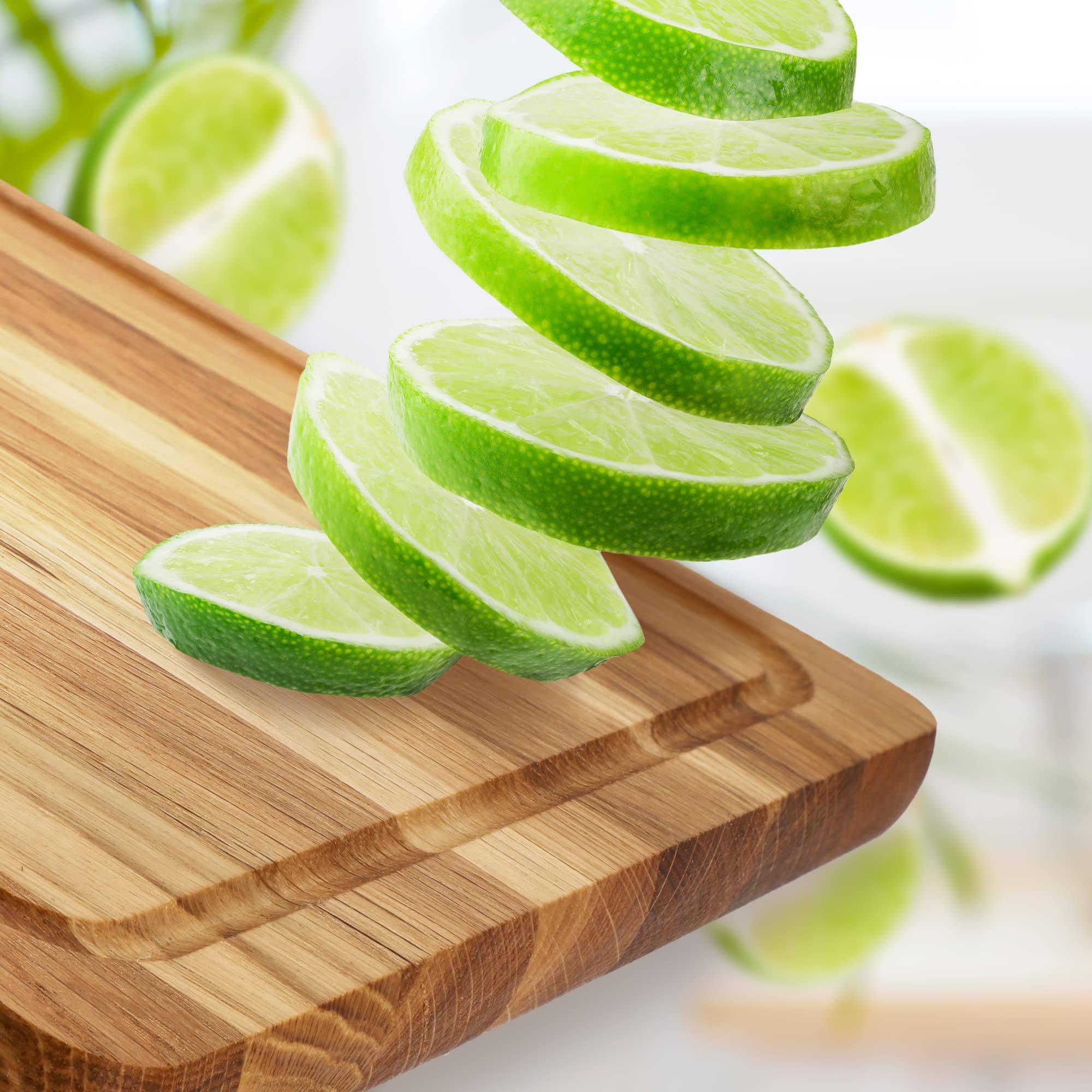 KADAX Oak Rectangular Chopping Board, 5 Different Sizes, Wooden Board with Juice Groove, Cheese Serving Board, Breakfast Board (30 x 45 cm)