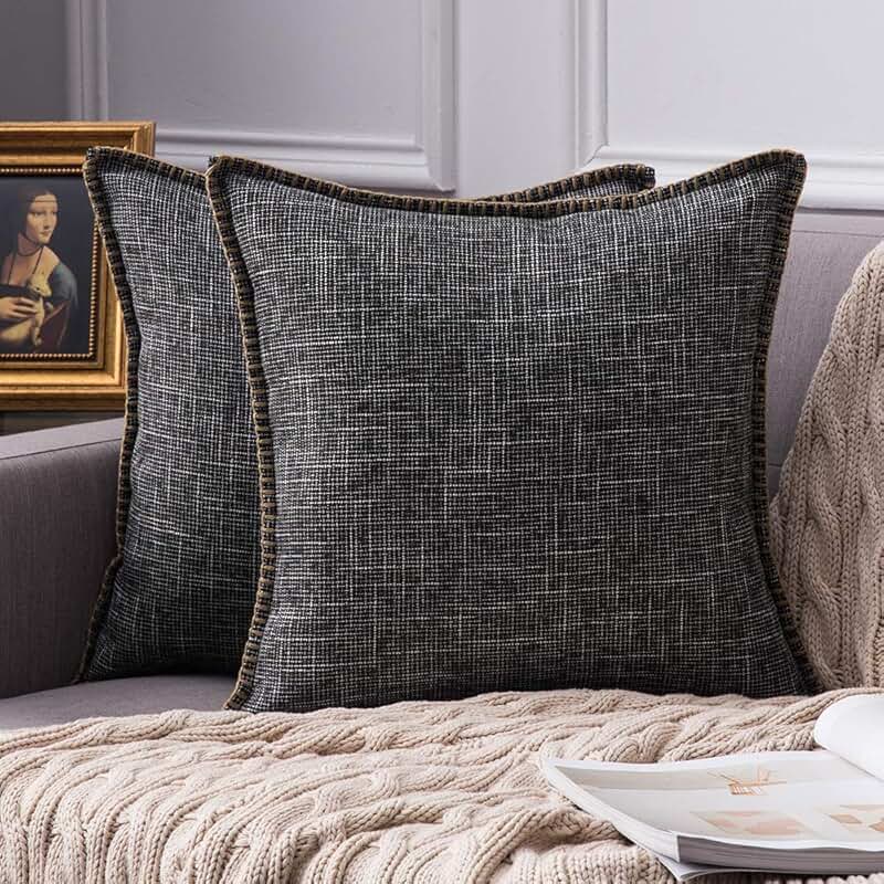 black and tan pillows