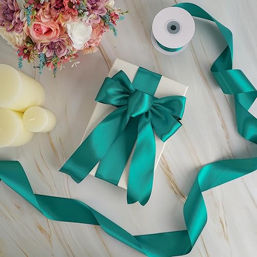 Vista 383 de MEEDEE Orange Satin Ribbon - 1.5 inch Double Faced Satin Ribbon, 50 Yards - Neon Tangerine - For Christmas, Thanksgiving, Halloween, Weddings