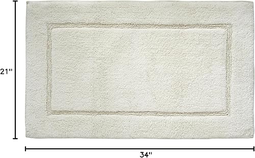 Miniatura 5 de Amrapur Overseas Paquete de 2 alfombrillas de baño con forro antideslizante (17 x 24 pulgadas, 21 x 34 pulgadas), eucalipto