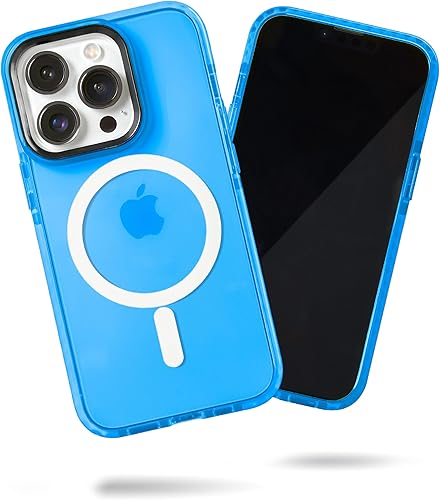 Miniatura 28 de SteepLab Funda de barrera para iPhone 14, protección de 360 grados que absorbe impactos con bisel elevado y colores llamativos (fresa roja