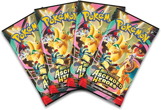 Pokémon TCG: Mega Evolution—Ascended Heroes Mega Emboar ex Box (1 Foil Promo Card, 1 Oversize Lenticular Card & 4 Booster Packs) miniatura 4