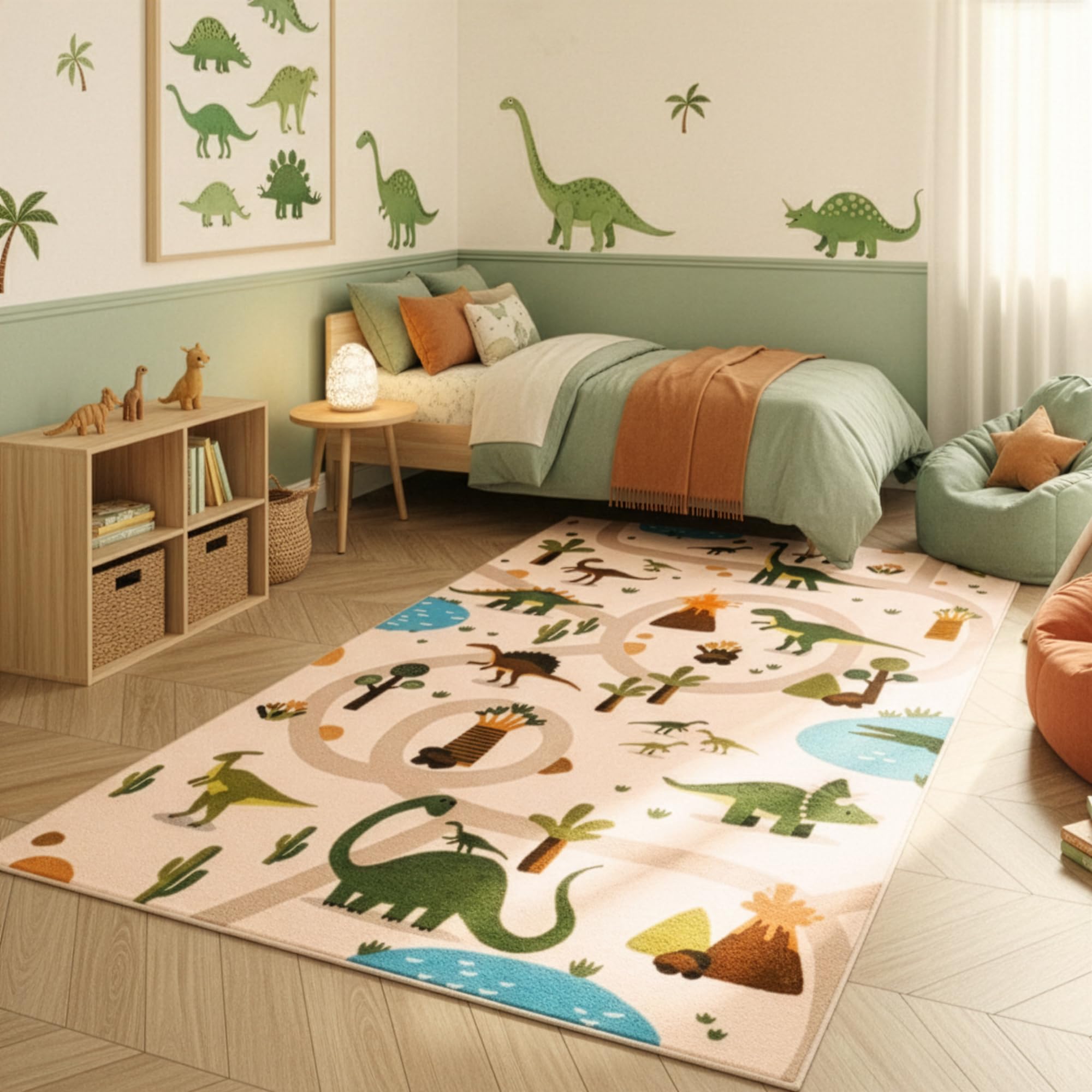 SIMPEX Kinderteppich Spielteppich für Kinderzimmer perfekt für große Kinderzimmerteppich