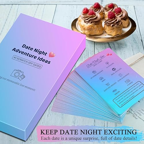 Miniatura 7 de 40 Ideas románticas para citas para parejas diversión y juego de tarjetas aventurero, regalos únicos del día de San Valentín para élella,