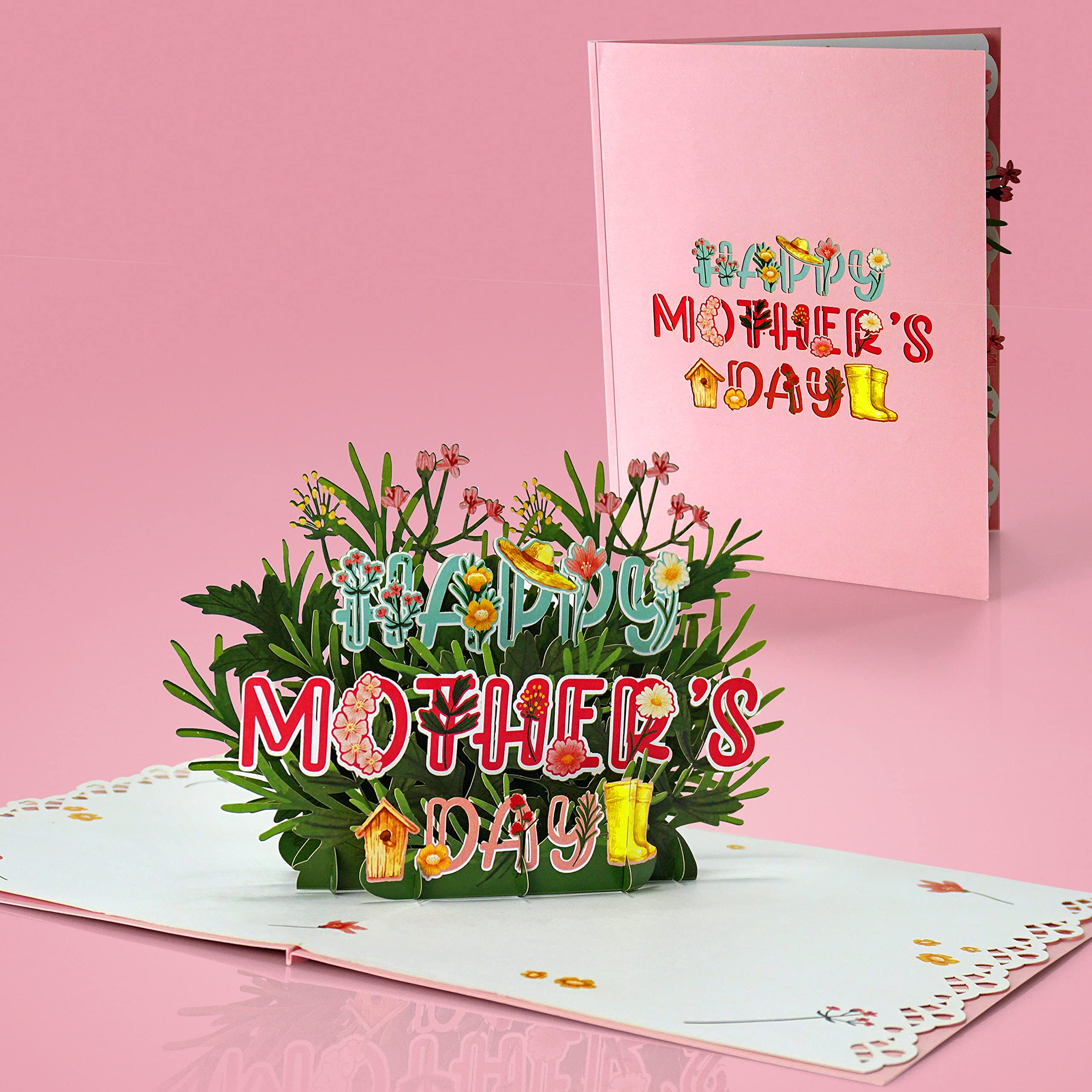 Biglietto pop-up 3D Super-mamma. Biglietto per la festa della mamma, di ringraziamento, di compleanno, per pensare a te. Da figlia o figlio a mamma, nonna. 15 cm x 15 cm
