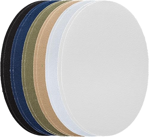 Miniatura 2 de Johnson & Smith Parches para planchar  Parche para planchar de 12 piezas para reparación de ropa, jeans  Parches de tela adhesiva en formas ovaladas