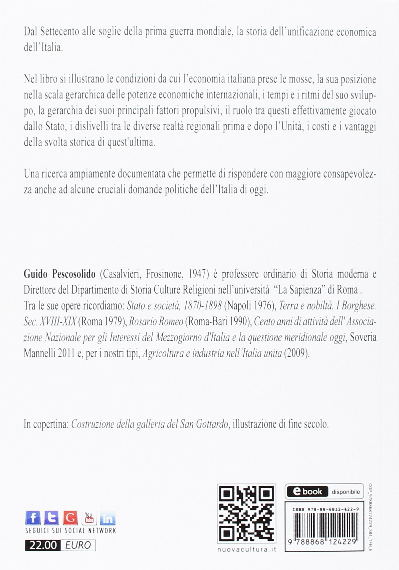Unità nazionale e sviluppo economico in Italia 1750-1913