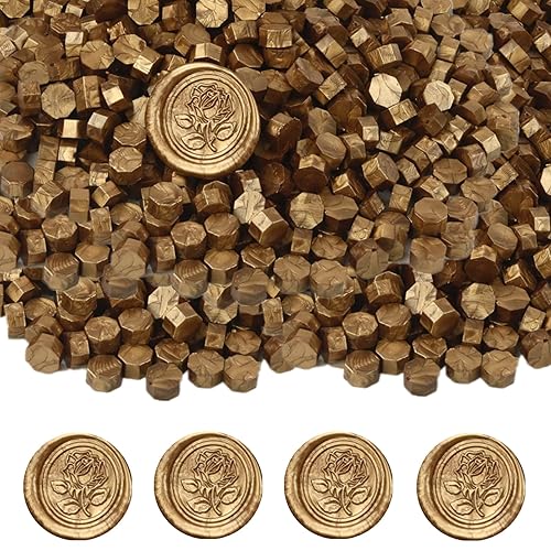 Miniatura 9 de 720 cuentas de sellado de cera, cuentas de cera de sellado azul oscuro, cuentas de sello de cera octagonal de 0.55 libras para sello de cera,