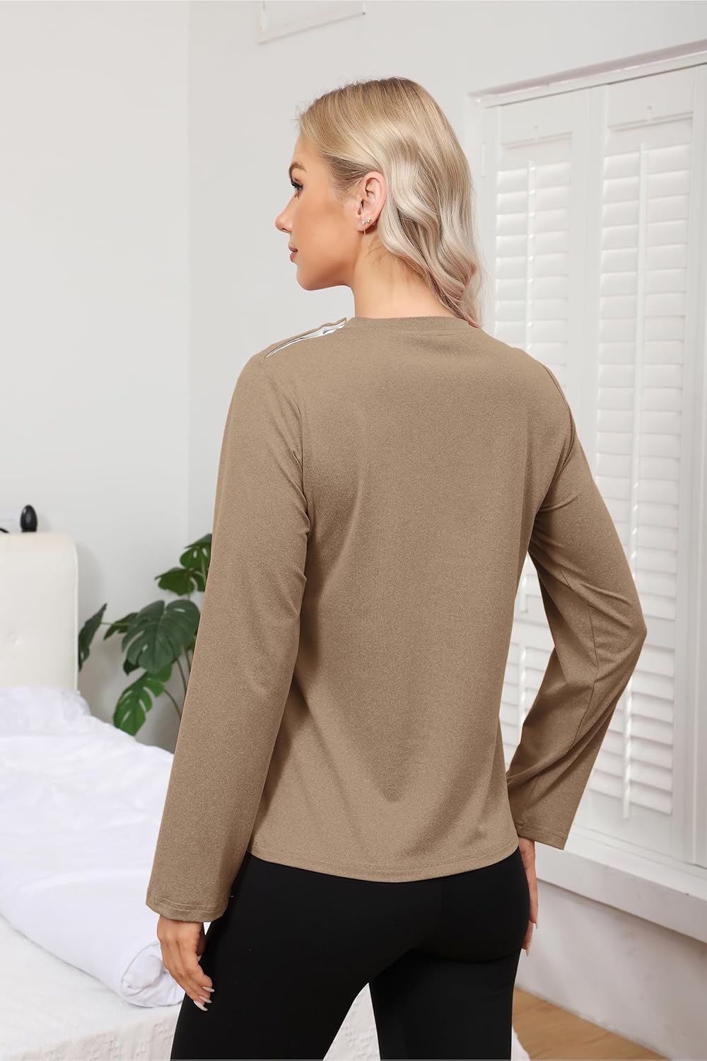 Women Chemo Shirts for Port Access 2-Side Snap Shoulder Surgery & Dialysis Recovery Shirts, Lightweight & Breathable - Image 7