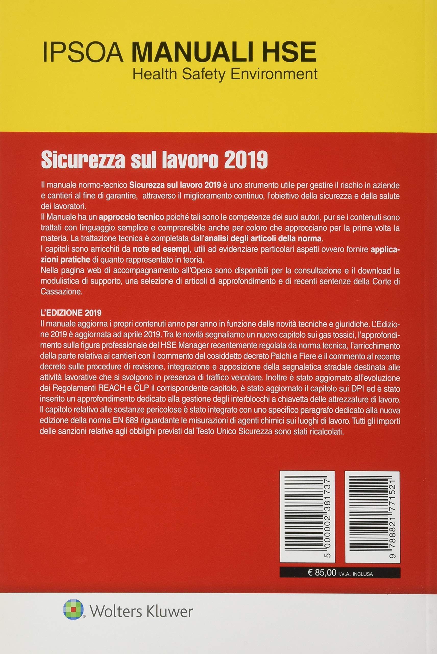 Sicurezza sul lavoro 2019. Manuale normo-tecnico
