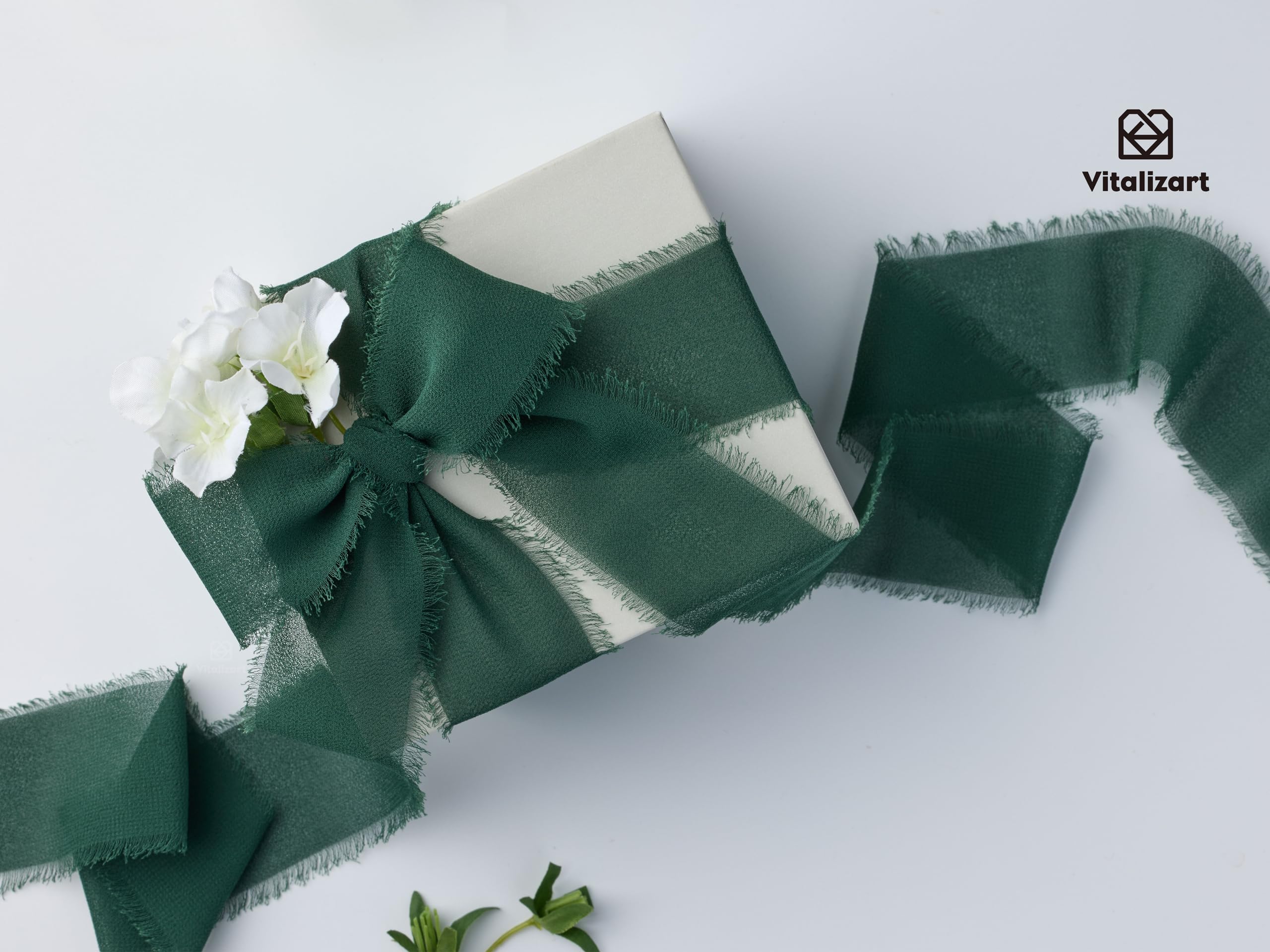 Vitalizart Ruban En Coton Naturel Fait à La Main à Franges De 1,6