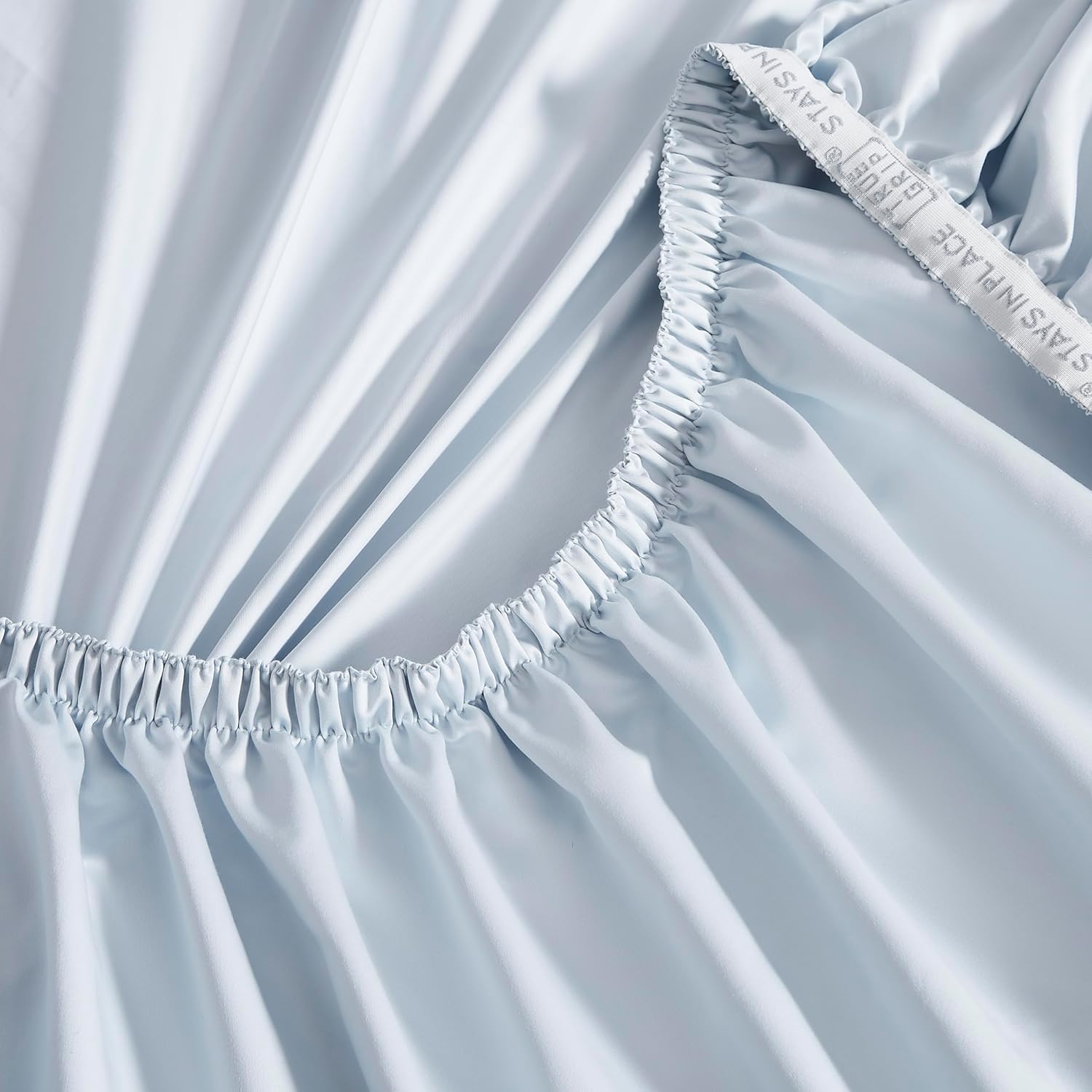 Linen Closet Luxury Cotton 1000 Thread Count Egyptian Cotton 4-Piece Sheet Set, King, Light Blue